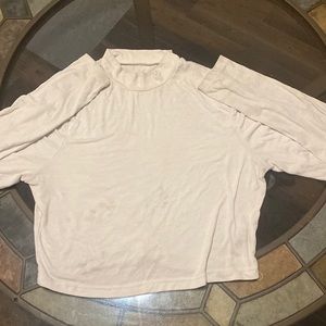 White long-Sleeve croptop SHEIN